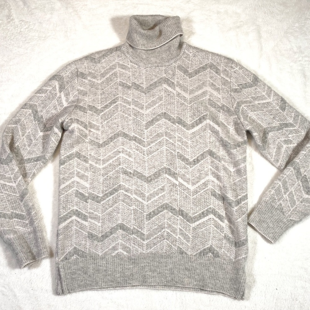 Ermenegildo Zegna Gray Turtleneck Sweater View 2